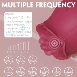 Generique Accessoire Anulingus Rose Pro 4 - 9 Vibrations